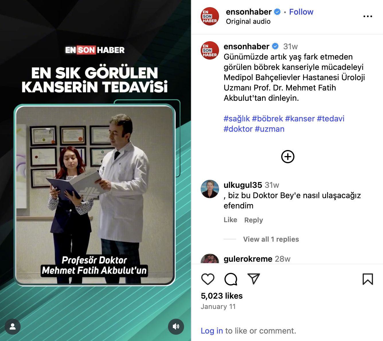 En Sık Görülen Kanserin Tedavisi - En Son Haber