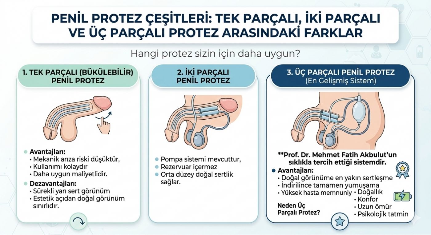 Penil Protez Çeşitleri: Tek Parçalı, İki Parçalı ve Üç Parçalı Protez Arasındaki Farklar